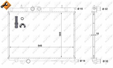 Radiators, Motora dzesēšanas sistēma NRF 58267 4