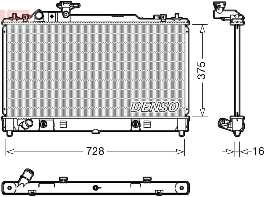 Radiators, Motora dzesēšanas sistēma DENSO DRM44029 1