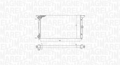 Radiators, Motora dzesēšanas sistēma MAGNETI MARELLI 350213190100 2