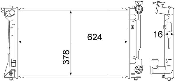 Radiators, Motora dzesēšanas sistēma MAHLE CR 1529 000S 1