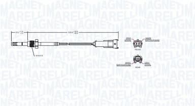 Devējs, Izplūdes gāzu temperatūra MAGNETI MARELLI 172000237010 2