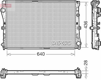 Radiators, Motora dzesēšanas sistēma DENSO DRM17103 1