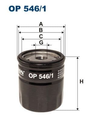 Eļļas filtrs FILTRON OP 546/1 1