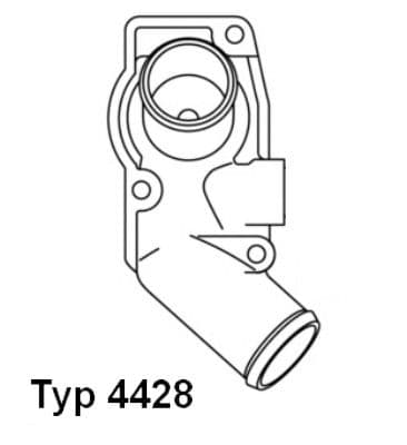 Termostats, Dzesēšanas šķidrums BorgWarner (Wahler) 4428.92D 1