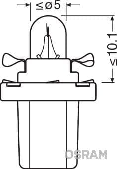 Kvēlspuldze ams-OSRAM 2722MF 2