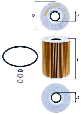 Eļļas filtrs KNECHT OX 254D2 1