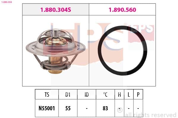 Termostats, Dzesēšanas šķidrums EPS 1.880.304 1