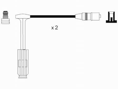 Augstsprieguma vadu komplekts NGK 0757 2