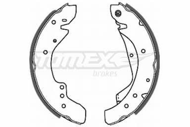 Bremžu loku komplekts TOMEX Brakes TX 20-03 1