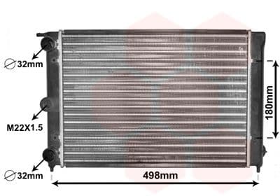 Radiators, Motora dzesēšanas sistēma VAN WEZEL 58002039 1