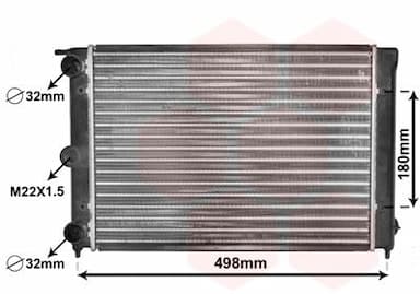 Radiators, Motora dzesēšanas sistēma VAN WEZEL 58002039 1