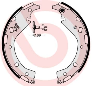 Bremžu loku komplekts BREMBO S 83 549 1