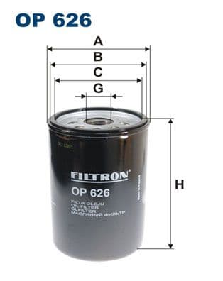 Eļļas filtrs FILTRON OP 626 1