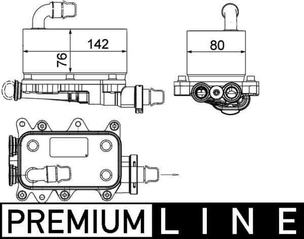 Eļļas radiators, Automātiskā pārnesumkārba MAHLE CLC 18 000P 1