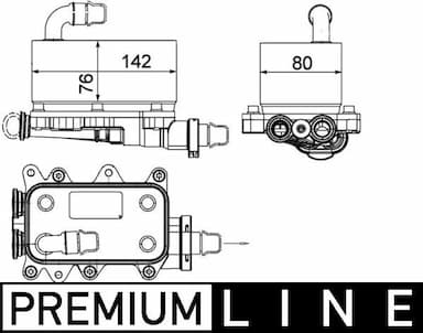 Eļļas radiators, Automātiskā pārnesumkārba MAHLE CLC 18 000P 1