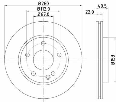 Bremžu diski HELLA 8DD 355 105-991 1