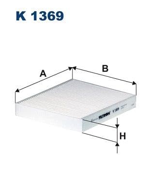 Filtrs, Salona telpas gaiss FILTRON K 1369 1