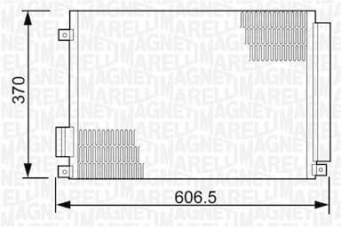 Kondensators, Gaisa kond. sistēma MAGNETI MARELLI 350203497000 2