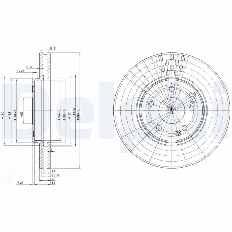 Bremžu diski DELPHI BG3396 1