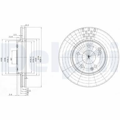 Bremžu diski DELPHI BG3396 1