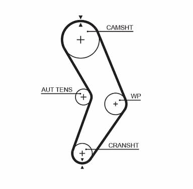 Zobsiksnas komplekts GATES K015662XS 2