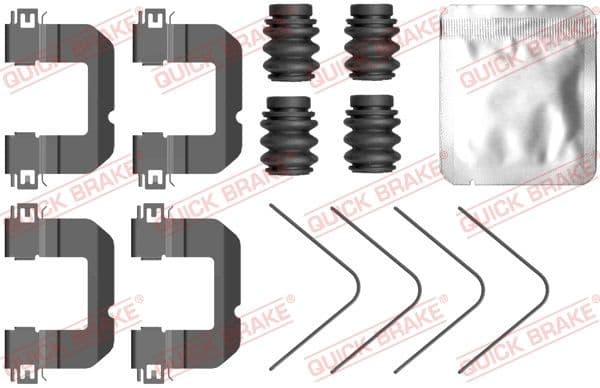 Piederumu komplekts, Disku bremžu uzlikas QUICK BRAKE 109-0102 1