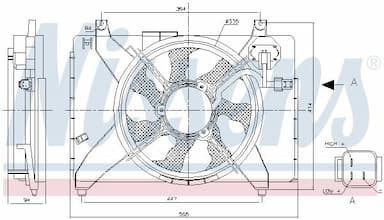 Ventilators, Motora dzesēšanas sistēma NISSENS 85895 6