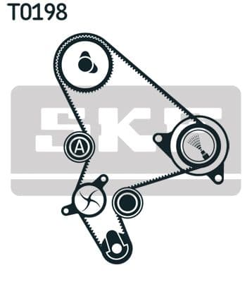 Ūdenssūknis + Zobsiksnas komplekts SKF VKMC 03266 2