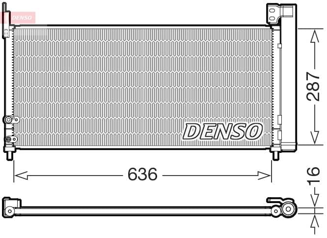 Kondensators, Gaisa kond. sistēma DENSO DCN50122 1