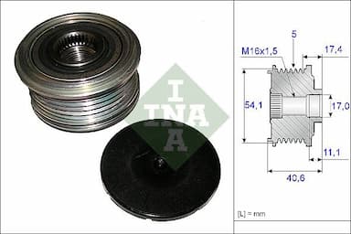 Ģeneratora brīvgaitas mehānisms Schaeffler INA 535 0089 10 1