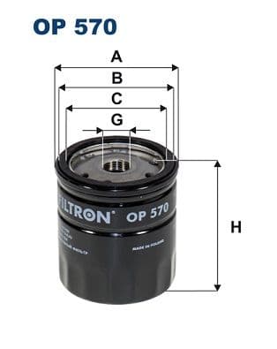 Eļļas filtrs FILTRON OP 570 1