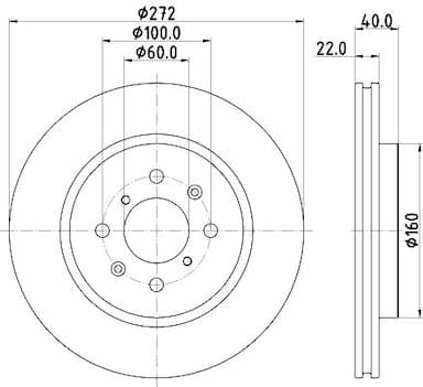 Bremžu diski HELLA 8DD 355 123-071 4