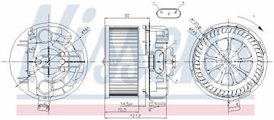 Salona ventilators NISSENS 87043 6