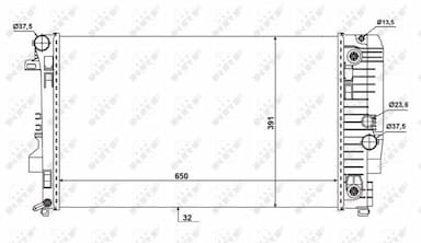 Radiators, Motora dzesēšanas sistēma NRF 58440 4