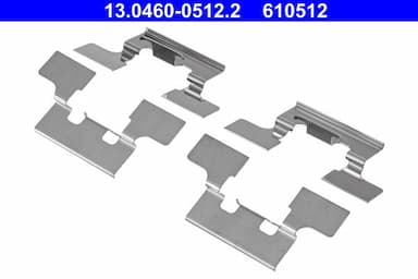 Piederumu komplekts, Disku bremžu uzlikas ATE 13.0460-0512.2 2