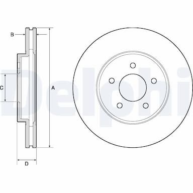 Bremžu diski DELPHI BG4120 1