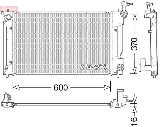 Radiators, Motora dzesēšanas sistēma DENSO DRM50094 1