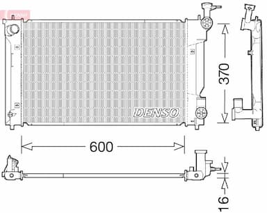 Radiators, Motora dzesēšanas sistēma DENSO DRM50094 1