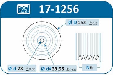 Piedziņas skriemelis, Kloķvārpsta IJS GROUP 17-1256 2