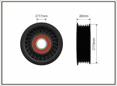 Spriegotājrullītis, Ķīļrievu siksna CAFFARO 486-00 1