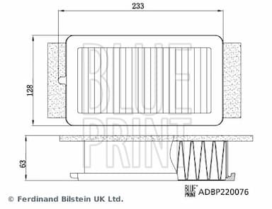 Gaisa filtrs BLUE PRINT ADBP220076 3