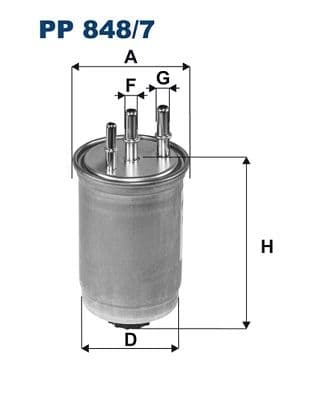 Degvielas filtrs FILTRON PP 848/7 1