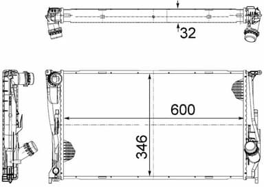 Radiators, Motora dzesēšanas sistēma MAHLE CR 1083 000S 2