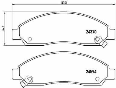 Bremžu uzliku kompl., Disku bremzes BREMBO P 34 005 1