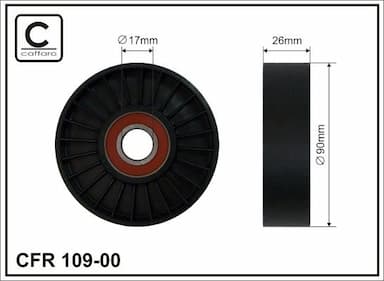 Spriegotājrullītis, Ķīļrievu siksna CAFFARO 109-00 1