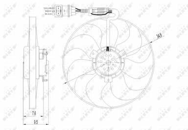 Ventilators, Motora dzesēšanas sistēma NRF 47064 4