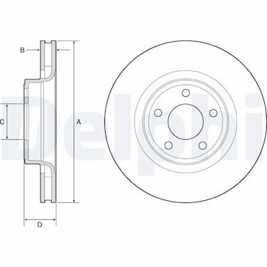 Bremžu diski DELPHI BG4831C 1