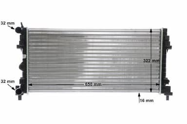 Radiators, Motora dzesēšanas sistēma MAHLE CR 2081 000S 12