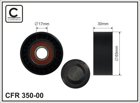 Spriegotājrullītis, Ķīļrievu siksna CAFFARO 350-00 1