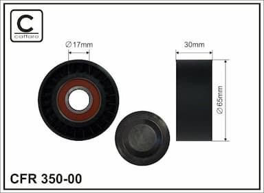 Spriegotājrullītis, Ķīļrievu siksna CAFFARO 350-00 1